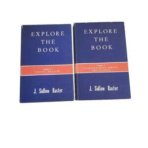 Baxter Explore the Book 2 Volumes Commentary Set Study 1968 Preacher Pastor
